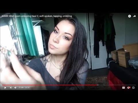 ASMR Wish joom unboxing haul 2, soft spoken, tapping, crinkling