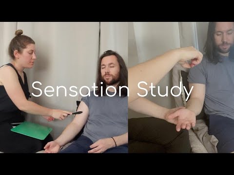 Sensory Exam Study with String Pulling - Real Person ASMR