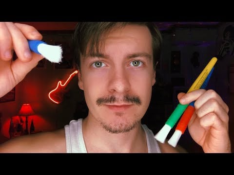 [ASMR] Face Brushing & LOUD Lens Tapping | Brushing & Poking Your Face | Visual ASMR Triggers