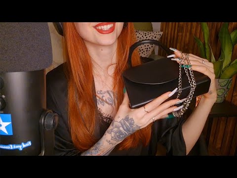 tapping on a few of my favorite handbags ( whispered asmr )