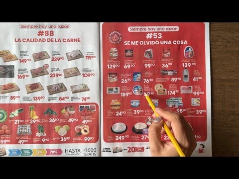 ASMR Español: Folleto de ofertas del súper 