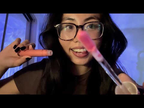lip gloss triggers asmr  ᡣ𐭩 •｡ꪆৎ ˚ (pumping, scratching, lid + mouth  + hand sounds, tapping)