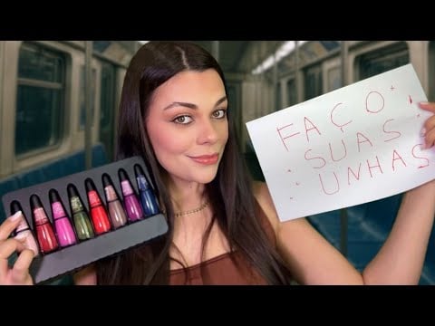 ASMR: Fazendo Suas Unhas No Metrô Por R$ 3 Reais💅🫢 (COMPLETO) 