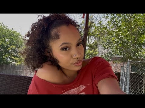 asmr outside on a sunny day (bird sounds, fabric scratching, wind sounds, etc)