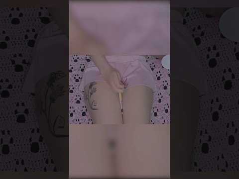 ASMR brushing #asmr #asmrskin #asmrbrushing