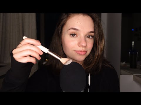 ASMR relaxing mic brushing for sleep 😴 (no talking)