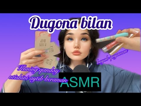 ASMR. Rolevoy o’yin. Dugona uchrachuvga tayyorlaydi. G’iybatlashamiz. Zvuki rta i makiyaja
