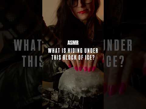 Any guesses what i’m trying to pull out of the ice? #asmr #helpmemakethismakesense