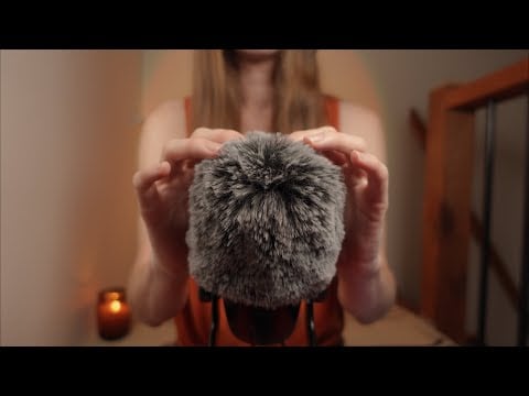 ASMR | 1 HOUR Fluffy Mic Scratching for Sleep (Inaudible whispering, rain sounds)