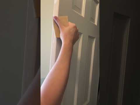 Sanding a Door