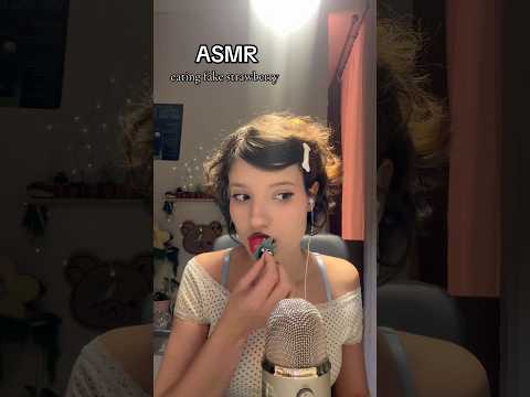 𑣲ASMR || fake strawberry 🍓