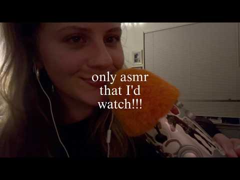Only doing ASMR that I’d watch (clicky whispers, mic scratching, mic plucking, scratching) 
