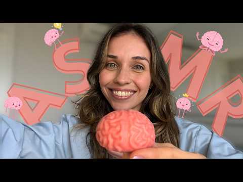 ASMR 🧠 te ensinando sobre o CÉREBRO | psicologia