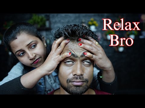 Relaxing Heavy Oil ASMR Head Massage Therapy By Lady Barber Chaitali | Neck Cracking & Scratching