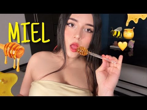 asmr COMIENDO MIEL LENTAMENTE💗