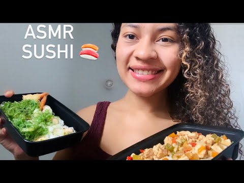 ASMR Español COMIENDO SUSHI 🍣 Eating Sounds