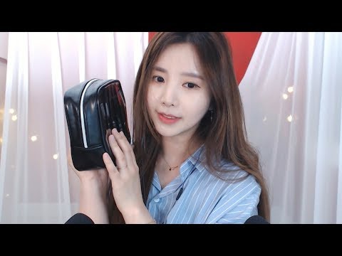 한국어ASMR 잠이 쏟아지는 팅그르르 파우치 소리들👛탭핑,스크래칭 tingle sound