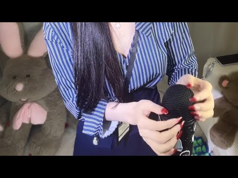 Relaxing Mic Stroking ASMR | Cute Girl Helps You Sleep Fast