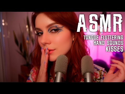 ASMR Tongue Fluttering, Hand Sounds, Kisses 💎 No Talking