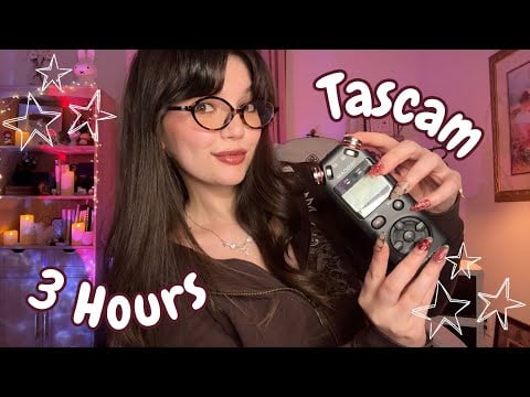FAST AND AGGRESSIVE ASMR ON THE TASCAM (3 Hours Of Ear to Ear Mouth Sounds, Mic Triggers, Rambles) 