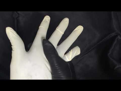 LEATHER GLOVES  ლ(╹◡╹ლ)  Latex over Leather (ღ˘⌣˘ღ)  [[ASMR]]