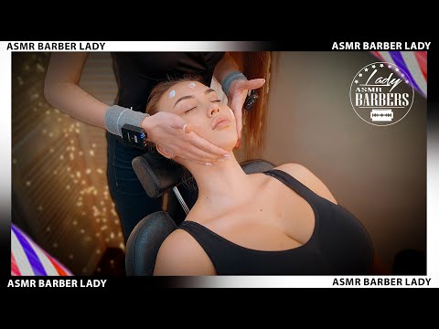 ASMR Face Massage by Barber Lady Sandra for Lisa