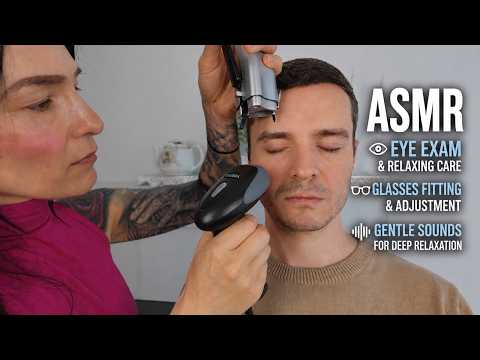 Close Up Eye Examination & Custom Glasses Fitting ASMR