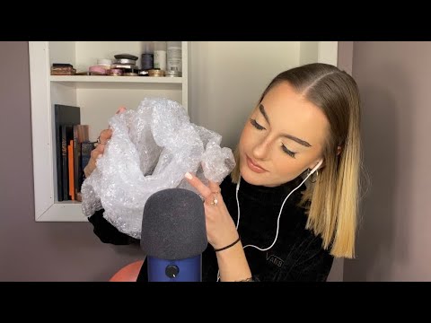 ASMR | crinkles galore using bubble wrap ✨