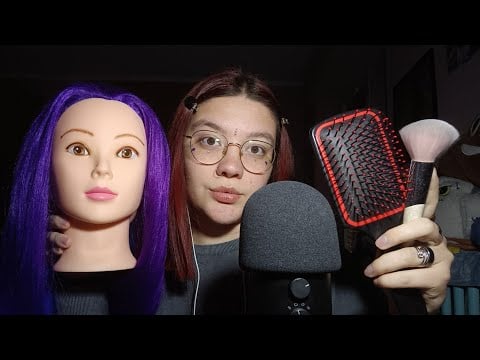 MASSAGGIO ALLA TESTA + HAIR & FACE BRUSHING (Coccole & Scratching) 😴😍💜 | ASMR ITA