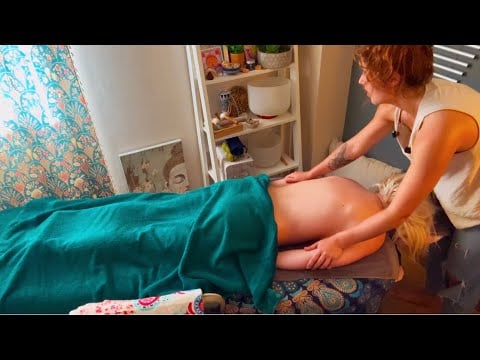 ASMR back massage and meditation 