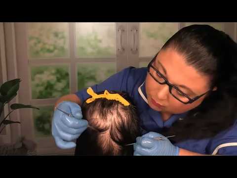 ASMR Scalp Check with Bad Results (Scalp Treatment, Scalp Massage, Whispering) Medical Roleplay