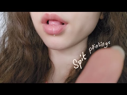 ASMR: Spit Painting YOUR FACE 🫵🏻• no talking • with brush • my favorite #asmr 15