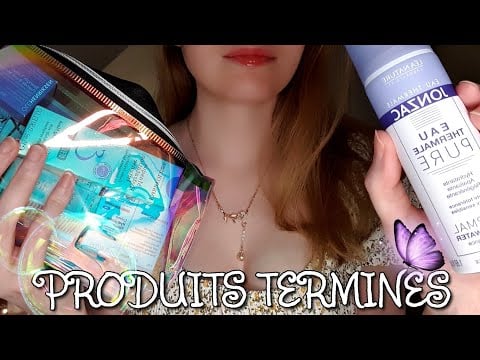 ASMR PRODUITS TERMINÉS 🧴 Je vide mes échantillons… Est-ce que j’ai aimé?
