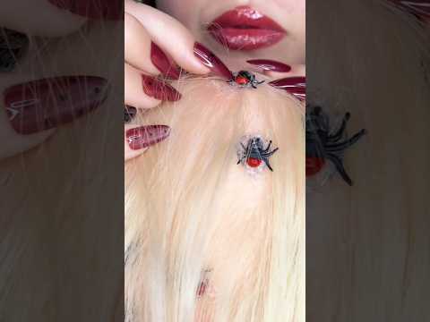 Lice Check #asmr #shorts #visualtingle #asmrtriggers #mouthsounds