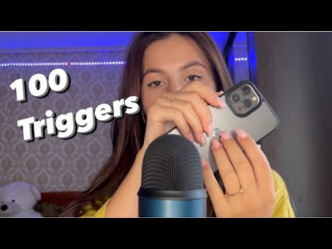 Asmr 100 triggers in 1 minute