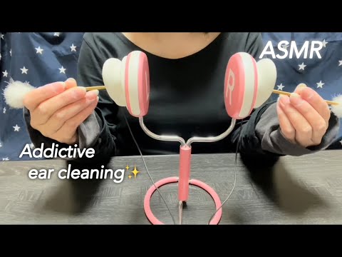 【ASMR】シンプルだけど、1度聞いたらクセになっちゃう耳かき音☺️ It's a simple but addictive ear cleaning sound.👂✨