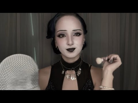 ASMR | Girl from the 20s Does Your Makeup (WLW ASMR, makeup Roleplay)