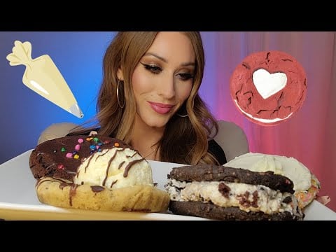 ASMR I'm Obsessed!! NEW FLAVORS! Crumbl Cookie!! 🍪🤤 *Mukbang* (whispering, eating sounds)