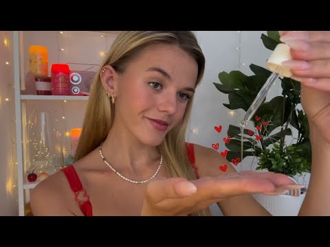 ASMR Giving You A Soothing Face Massage 🍒 (+overlay sounds)