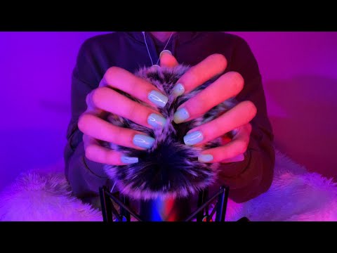 [1Hr+] Sensitive Tingles ~ Mouth Sounds, Inaudible Whispers, & Fluffy Mic Scratches ~ ASMR