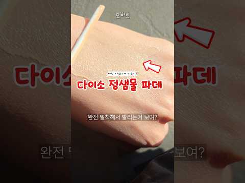 정샘물 다이소 파데 이렇게 쓰고있지?
