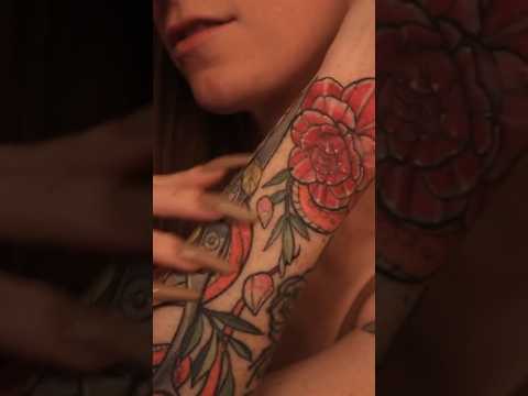 Tattooed dry skin sounds 🌾 #asmrsounds #asmrscratching #tattootracing