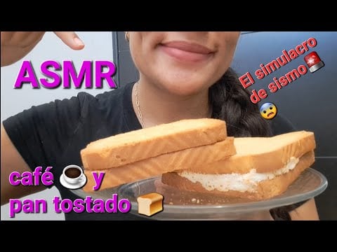ASMR | PAN TOSTADO EXTRA CRUJIENTE 🍞 | SONIDOS RELAJANTES|Mega simulacro en México te cuento |#asmr