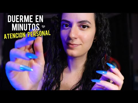 ASMR español ATENCION PERSONAL para Dormir en minutos💙(Masaje, Cepillado, mimos etc)