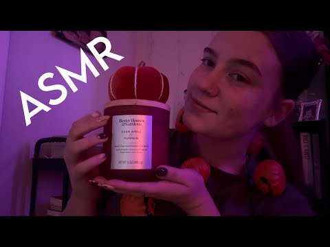 ASMR Fall Themed Triggers! 🍁(Tapping, Scratching, Cozy whispering)