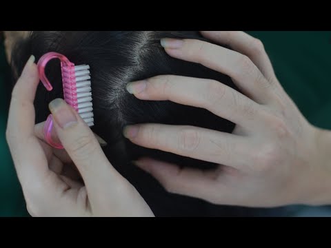 ASMR Scalp Focus Scratching, Massage, Real Person Hair Parting, Hair Combing For Stress Relief