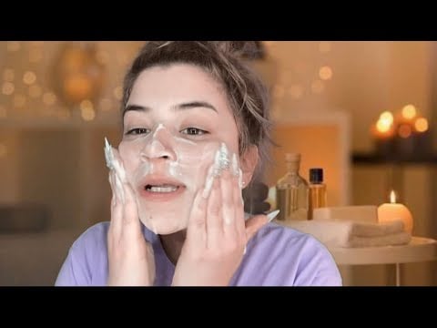 ASMR doing our skincare ❤️ personal attention