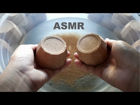 ASMR Poppy Beach Sand Crumble in Water #264