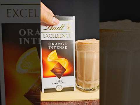Lindt Orange Intense Dark Chocolate Milkshake 🔥👍 | SKASMR #shorts #juice #milkshake #recipe
