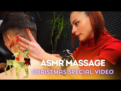 ASMR MASSAGE with WHISPERING 🎬•Christmas Special - Miss 'Melek'